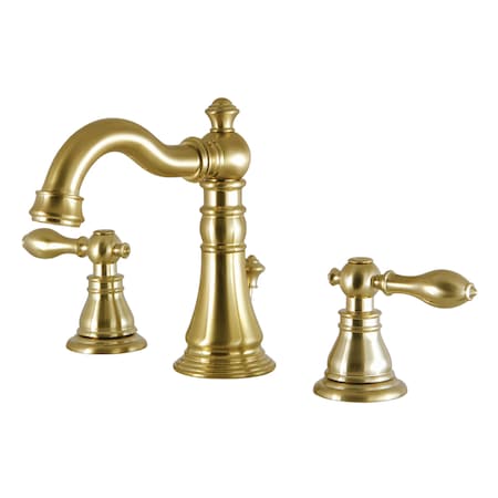 Fauceture American Classic Widespread Bathroom Faucet, Brushed Brass FSC1973ACL